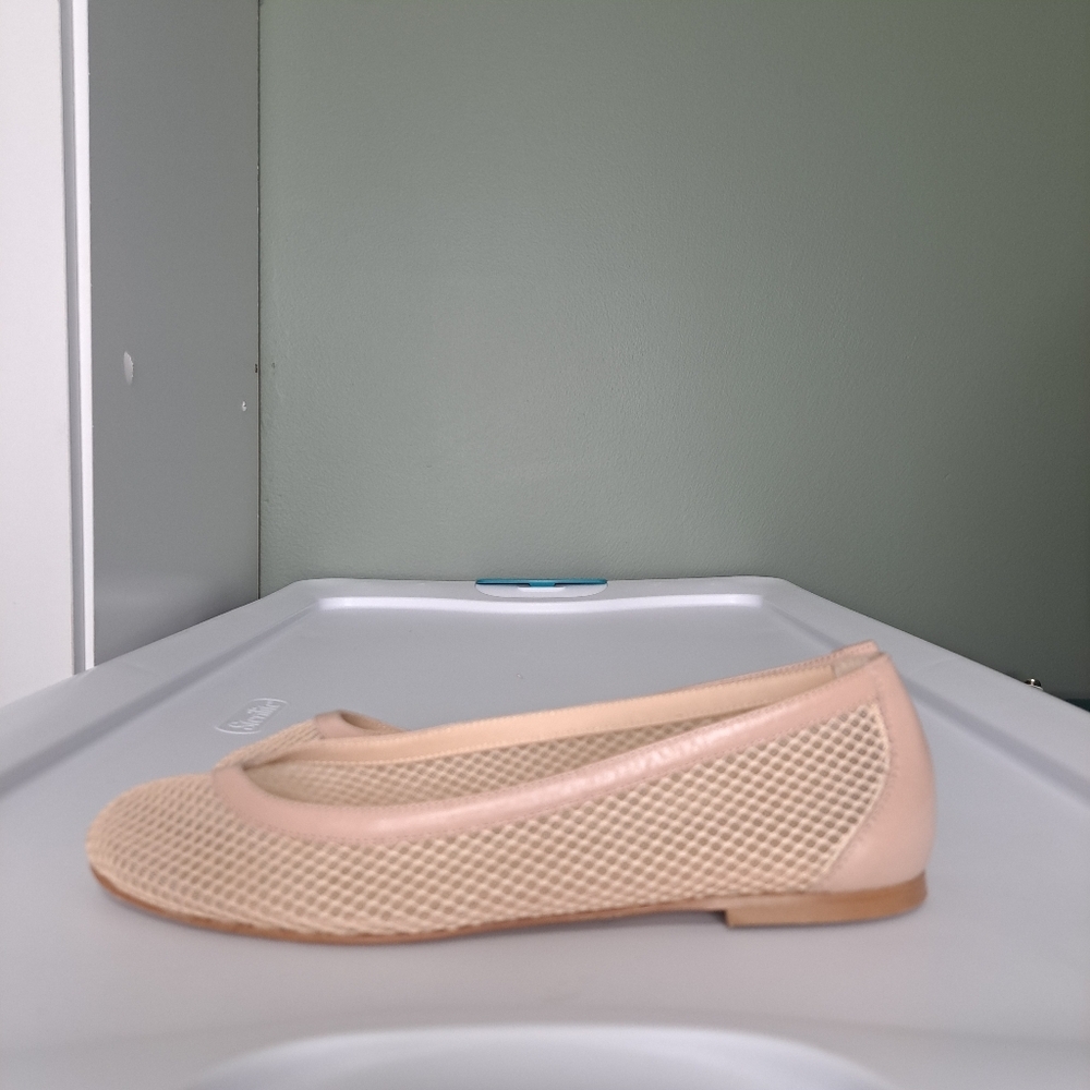 M. Gemi Nude Mesh Ballet Flats - Picture 4 of 10